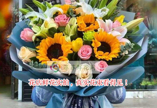 黄冈黄梅县花店鲜花实拍,黄冈黄梅县真实花束看得见!